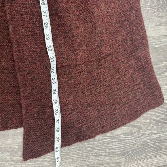Eileen Fisher Brown Baby Alpaca Open Front Long Cardigan Cozy Minimalist XXL - Picture 10 of 12